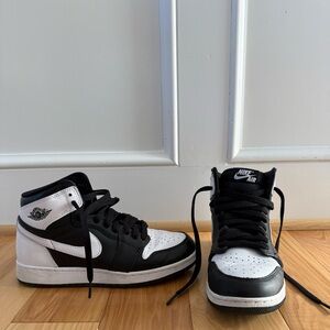 Nike Air Jordan’s Black and White High Tops